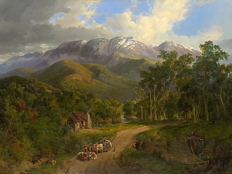 1828-Nicholas Chevalier - The Buffalo Ranges - Galleria Nazionale di Victoria